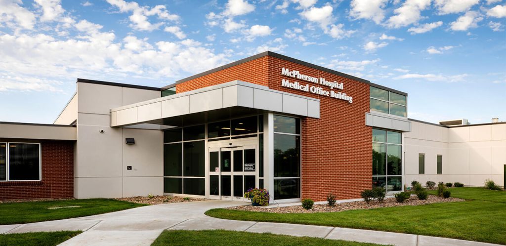 Exterior of McPherson Hospital building